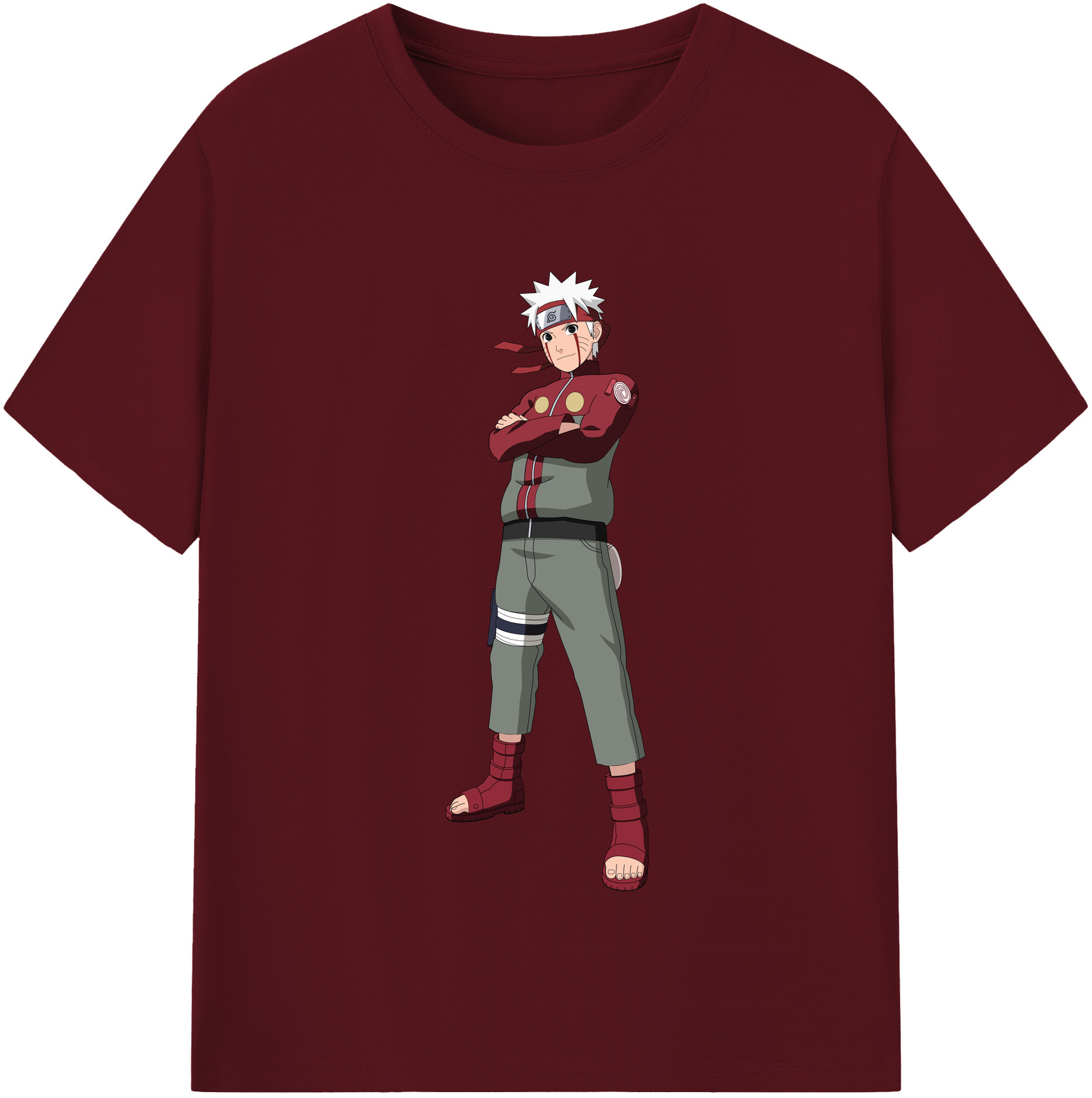 （画像用） NARUTO -ナルト- うずまき ナルト Uzumaki Naruto 綿100％半袖Tシャツ（フロントプリント）